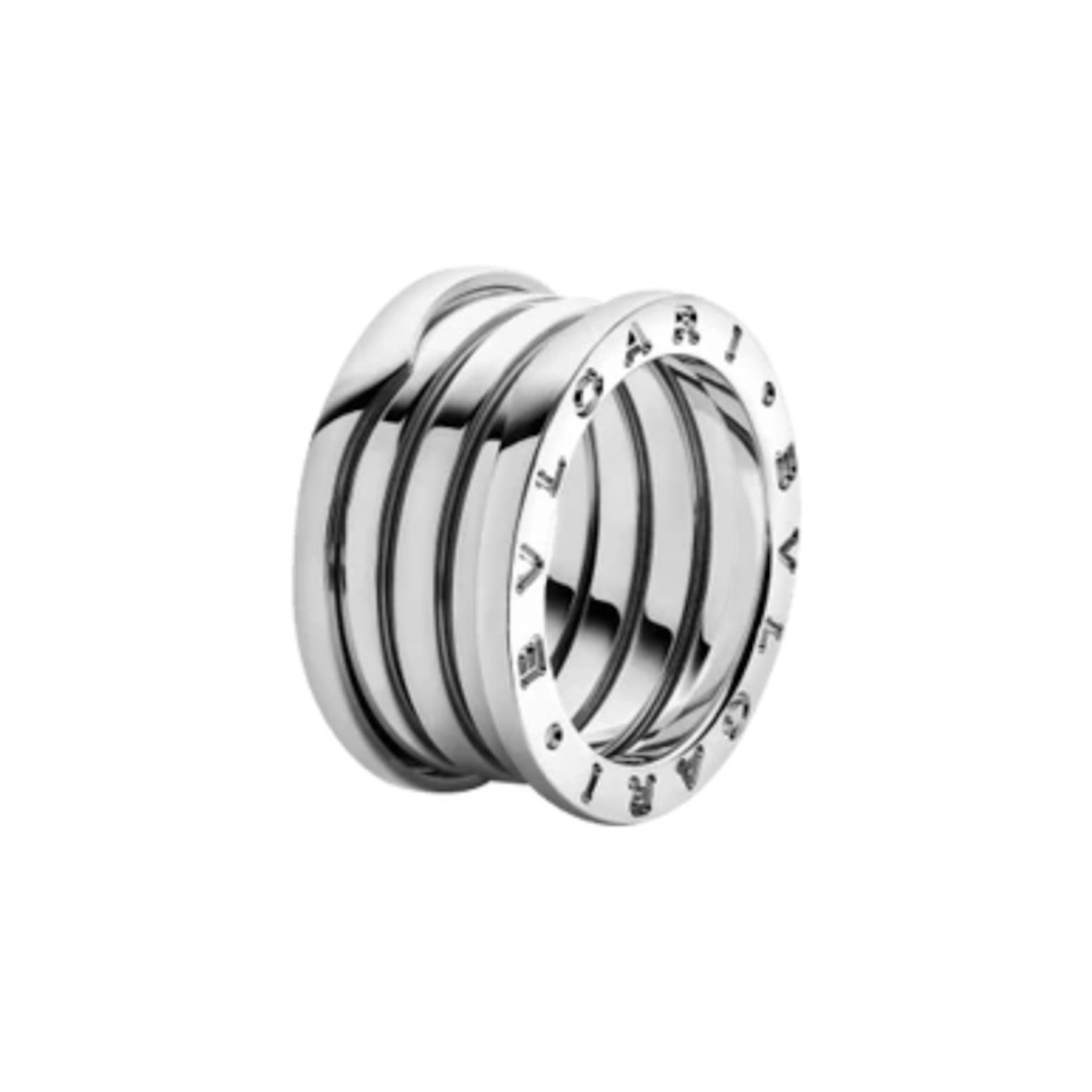 Bulgari B Zero 1  18K White Gold 4 Band Ring