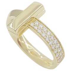 Tiffany & Co. T1 Diamond Ring in 18K Yellow Gold, 0.24 Carats