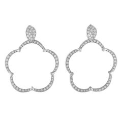 Pasquale Bruni 18K White Gold 0.73ct Diamond Earrings