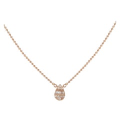 14K Rose Gold 0.11ct Diamond Necklace