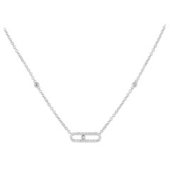 14K White Gold 0.25ct Diamond Necklace
