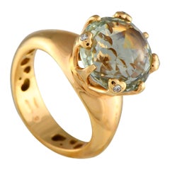 Pasquale Bruni 18K Yellow Gold Green Quartz Ring