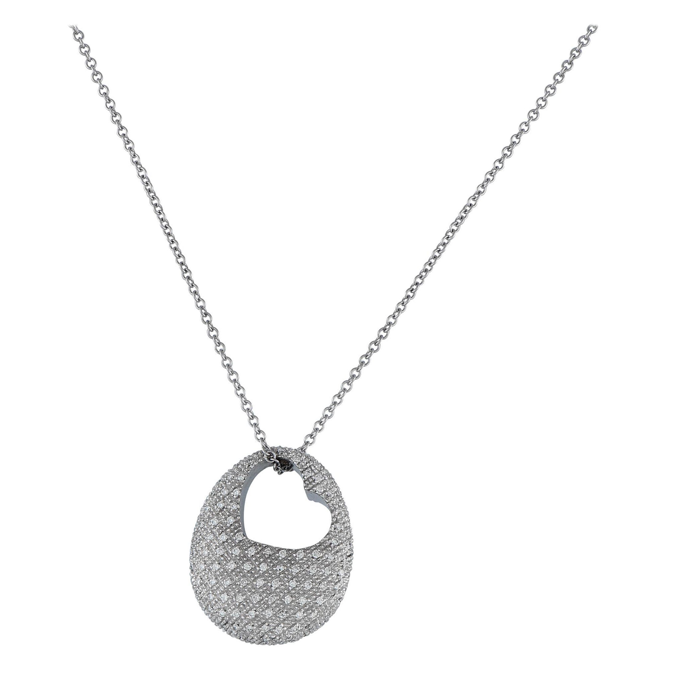 Pasquale Bruni 18K White Gold 1.45ct Diamond Necklace