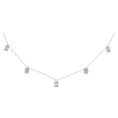 14K White Gold 0.45ct Diamond Necklace