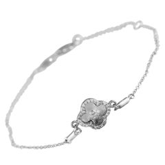 14K White Gold 0.10ct Diamond Bracelet