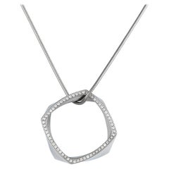 Tiffany & Co. Frank Gehry Platinum 0.60ct Diamond Torque Necklace
