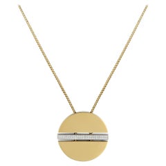 Movado 18K Yellow Gold 0.25ct Diamond Necklace
