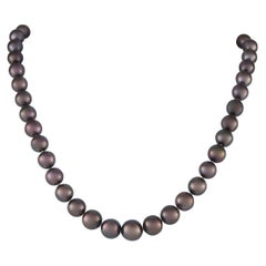 Mikimoto 18K White Gold Tahitian Pearl Necklace