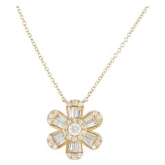14K Yellow Gold 0.80ct Diamond Necklace