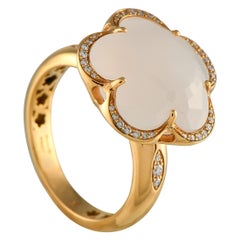 Pasquale Bruni 18K Yellow Gold 0.13ct Diamond and Quartz Ring