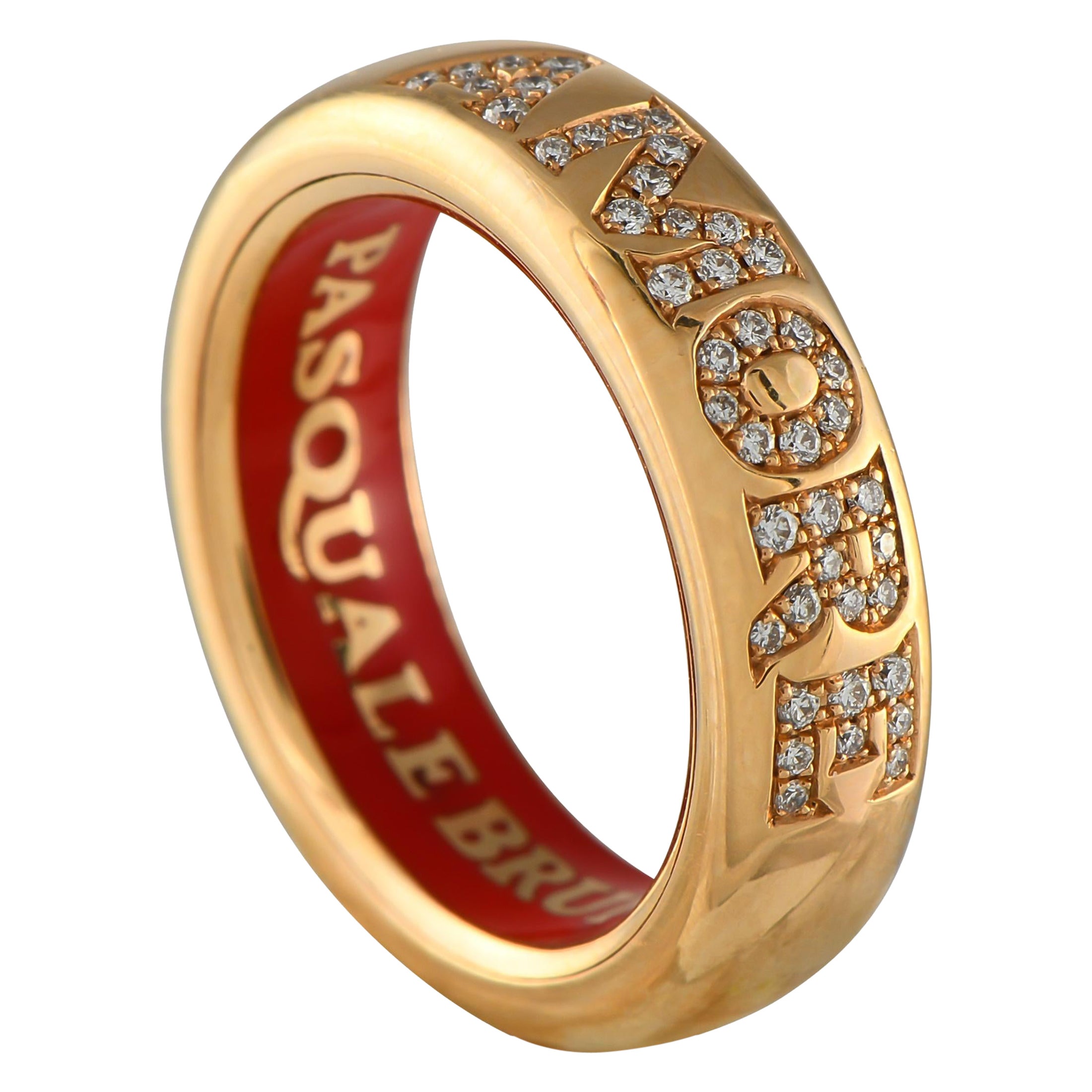 Pasquale Bruni 18K Rose Gold 0.18ct Diamond Ring