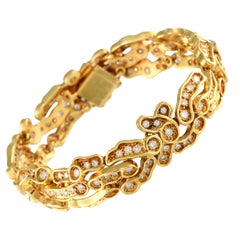 18K Yellow Gold 7.15ct Diamond Bracelet