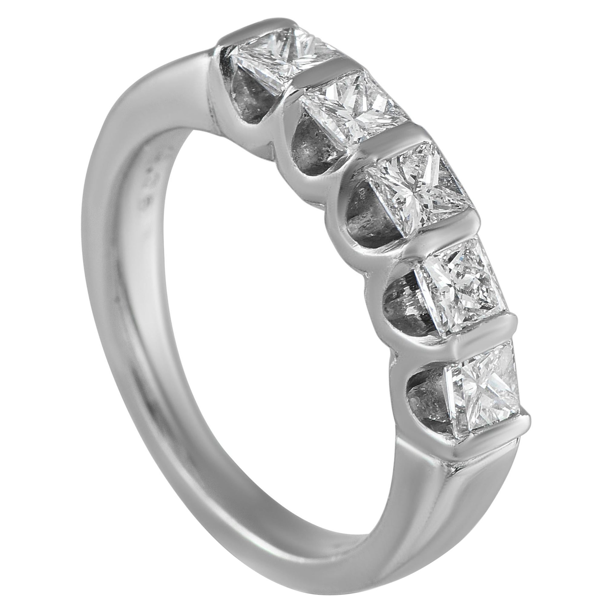 Platinum 1.25ct Diamond 5-Stone Ring