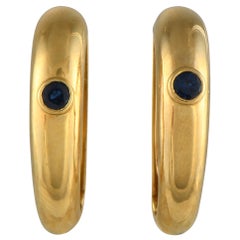 Cartier 18K Yellow Gold Sapphire Cufflinks