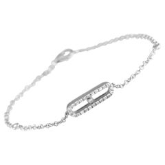 14K White Gold 0.30ct Diamond Bracelet