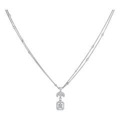 18K White Gold 1.65ct Diamond Necklace