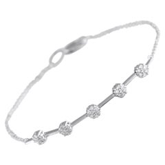 14K White Gold 0.25ct Diamond Bracelet
