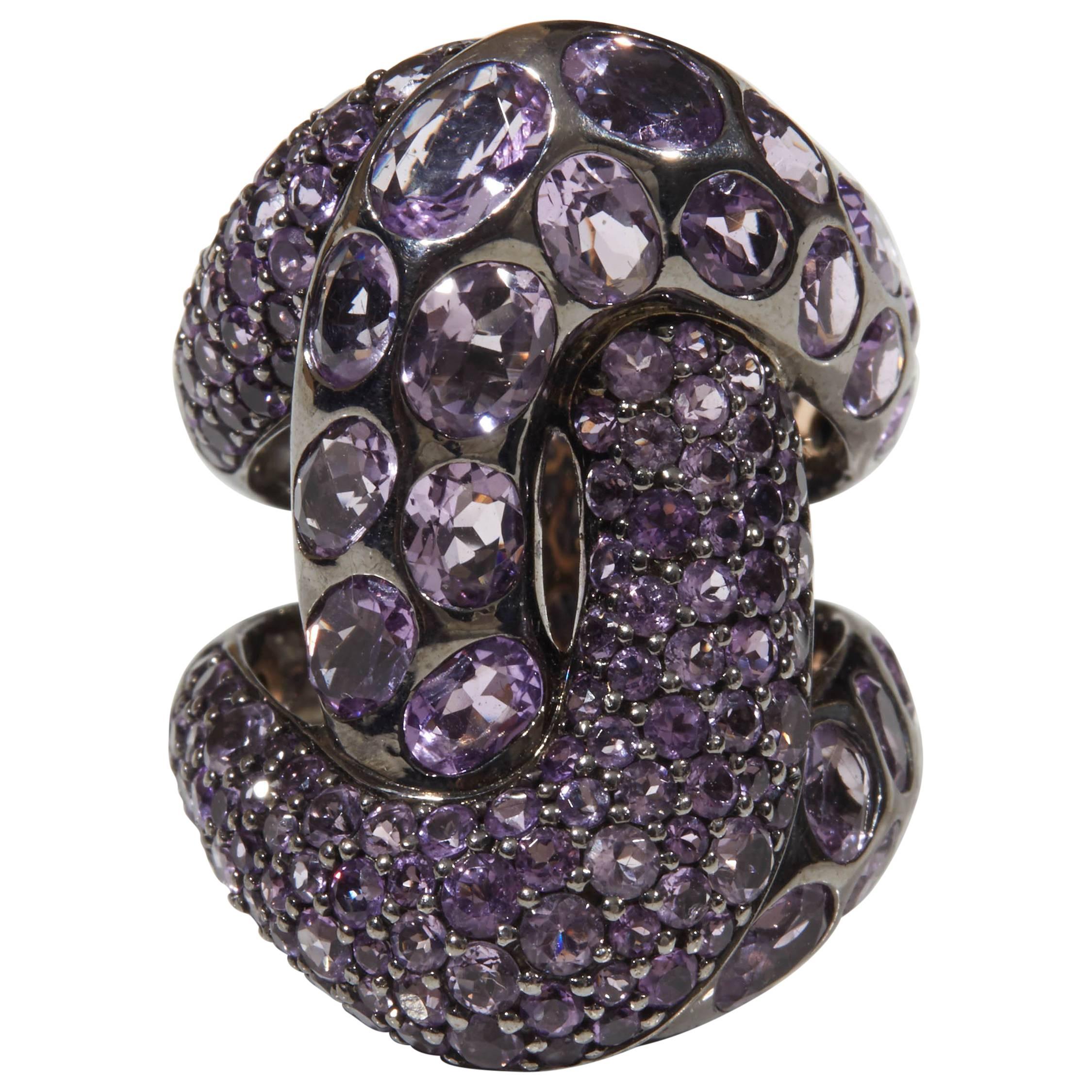 Amethyst Knot Ring For Sale