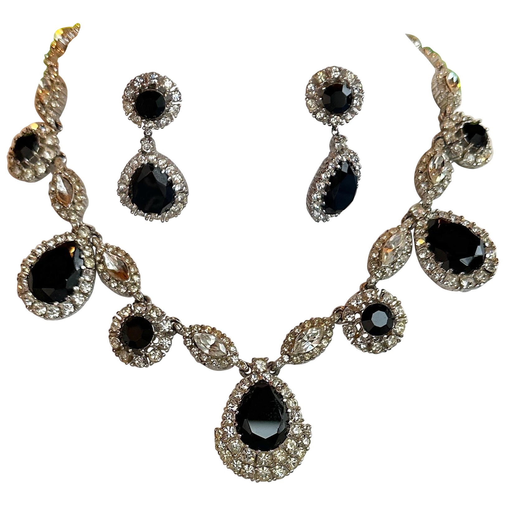 Vikki Carr Necklace Earrings Worn To George Bush State Dinner White House Ciner For Sale