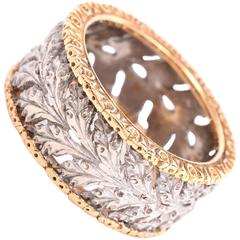 Buccellati Ramage Gold Eternelle Band Ring 7