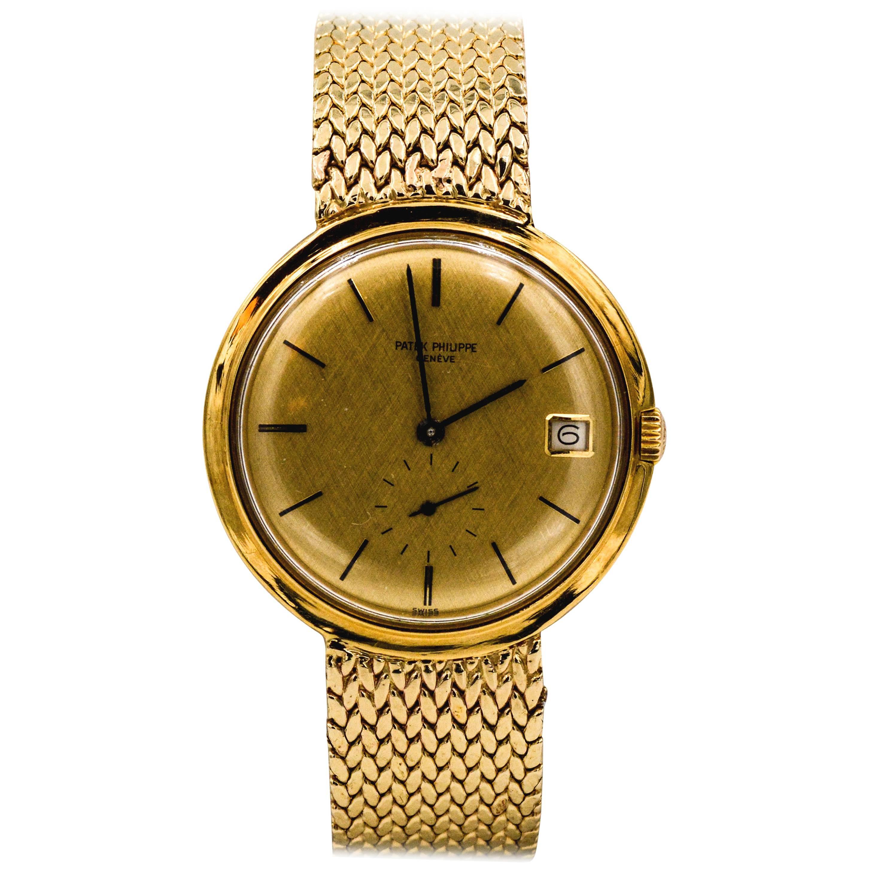 Patek Philippe Yellow Gold Automatic Dress Wristwatch 