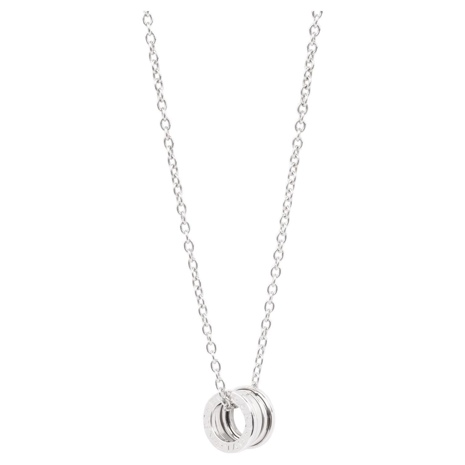 Bulgari 18ct White Gold B.Zero1 Necklace