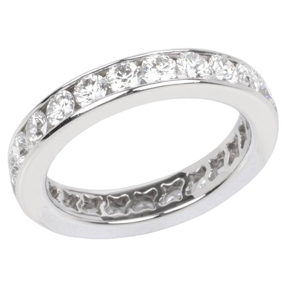 De Beers Brilliant Cut Diamond Platinum Full Eternity Ring
