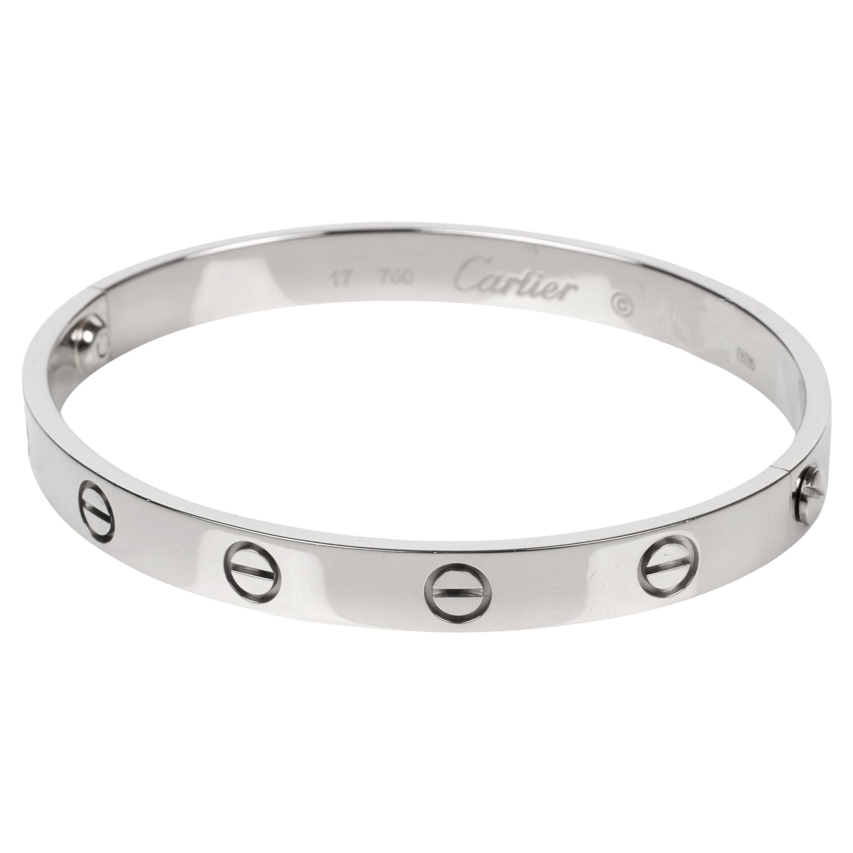Cartier 18ct White Gold Love Bangle