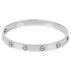 Cartier 18ct White Gold Love Bangle 17cm