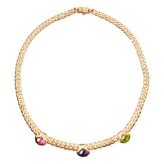 Bvlgari Amethyst, Tourmaline & Peridot Necklet Circa 1990s