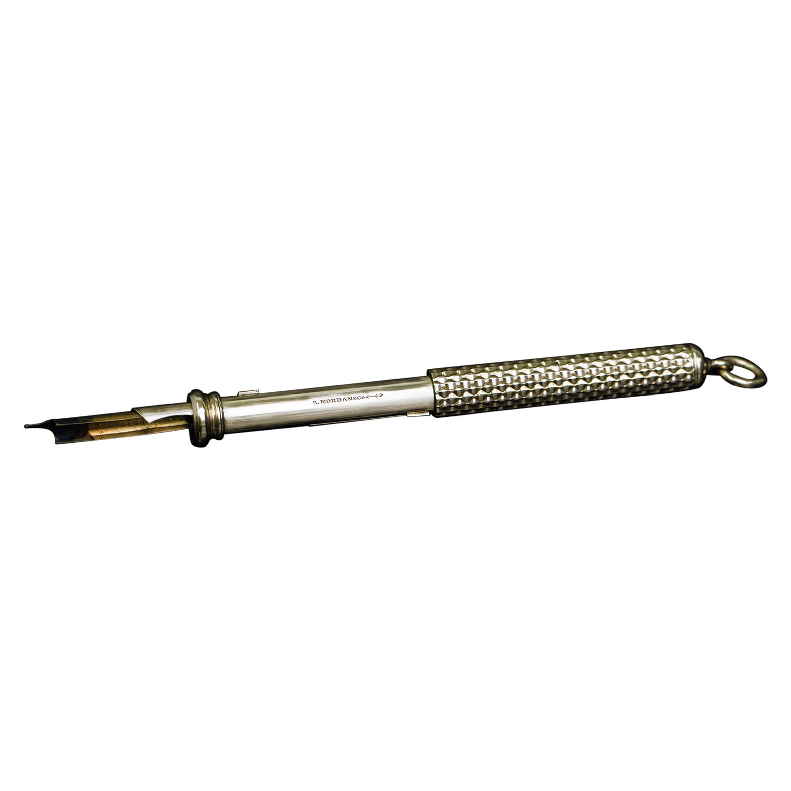 Victorian 9k Calligraphy Pen and Pencil  Circa 1830-40s en vente