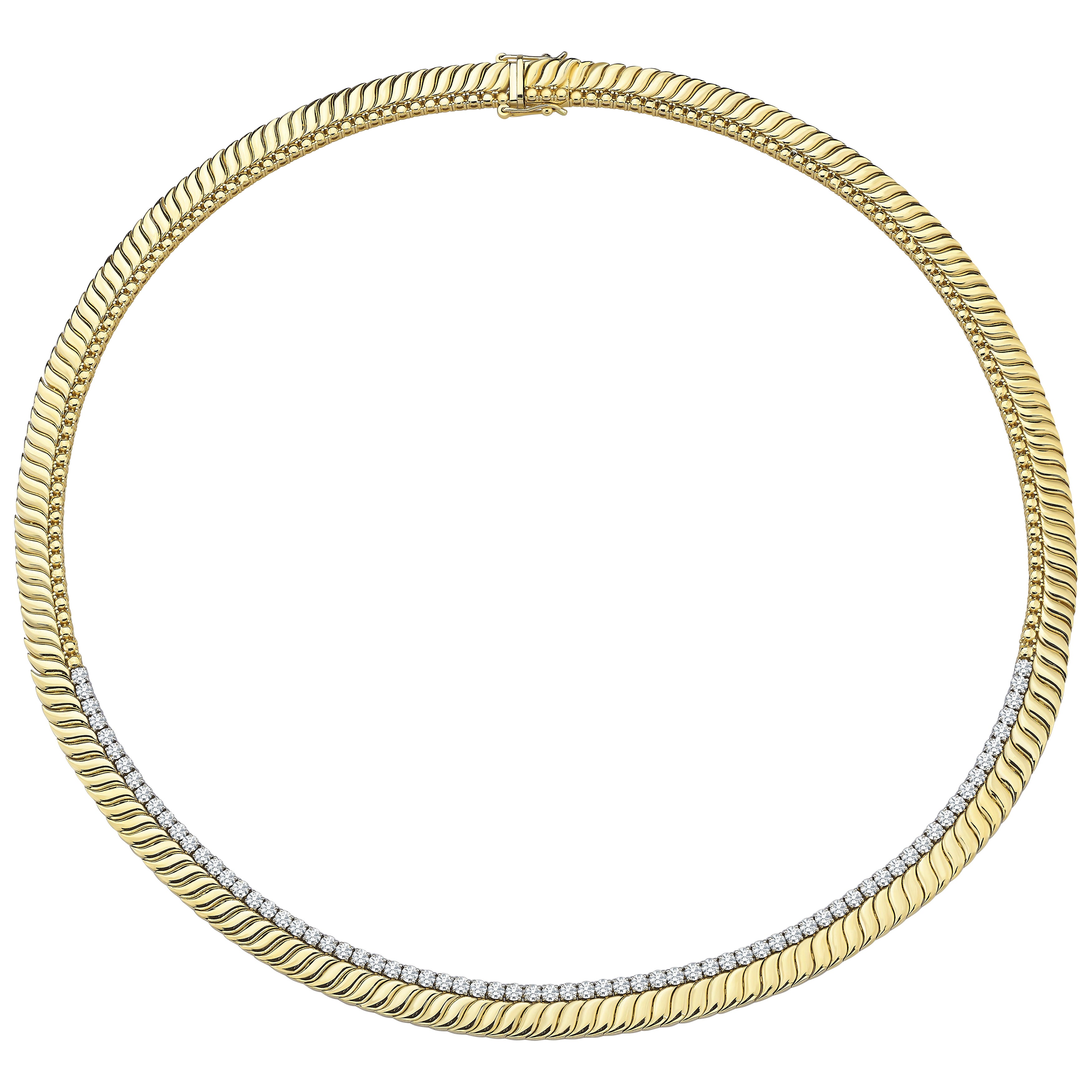 Series Moonlight 3.35ct Diamond Necklace For Sale