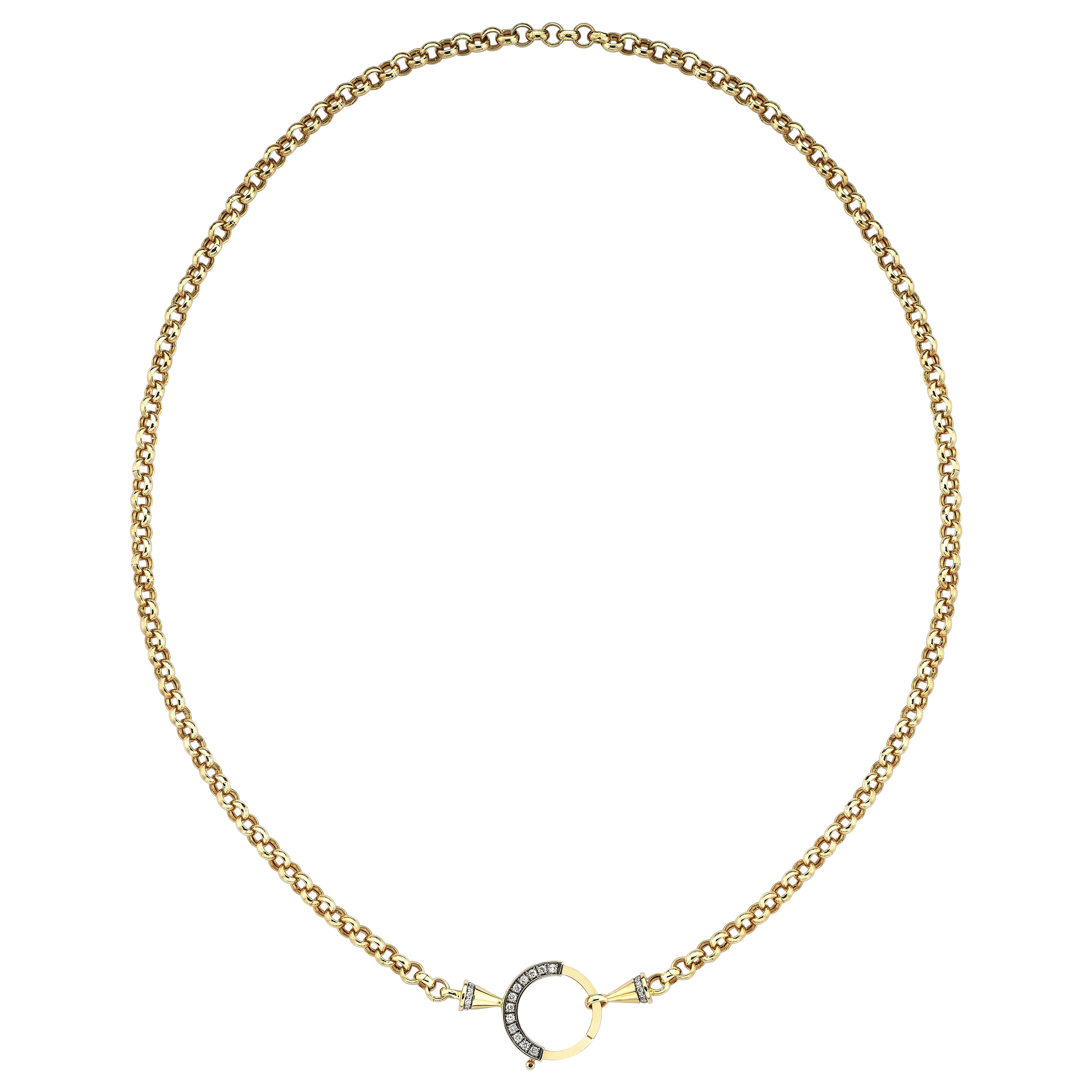 Series Fireball Diamond Chain Necklace For Sale