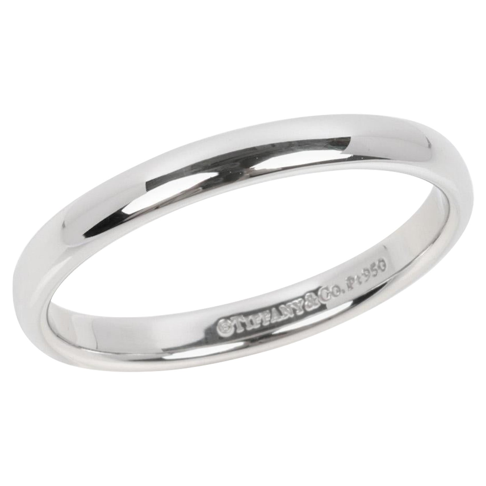Tiffany & Co. 3mm Platinum Wedding Band Ring