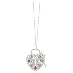 Tiffany & Co. Multi Gemstone Heart Pendant