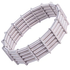 Vintage Jarretiere Diamond White Gold Bracelet