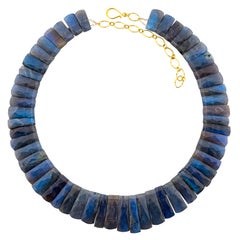 Rectangular Labradorite Cushion Necklace