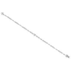 Natural 4.80 Carat SI/H Multi Shape Diamond Earrings 18 Karat White Gold Jewelry