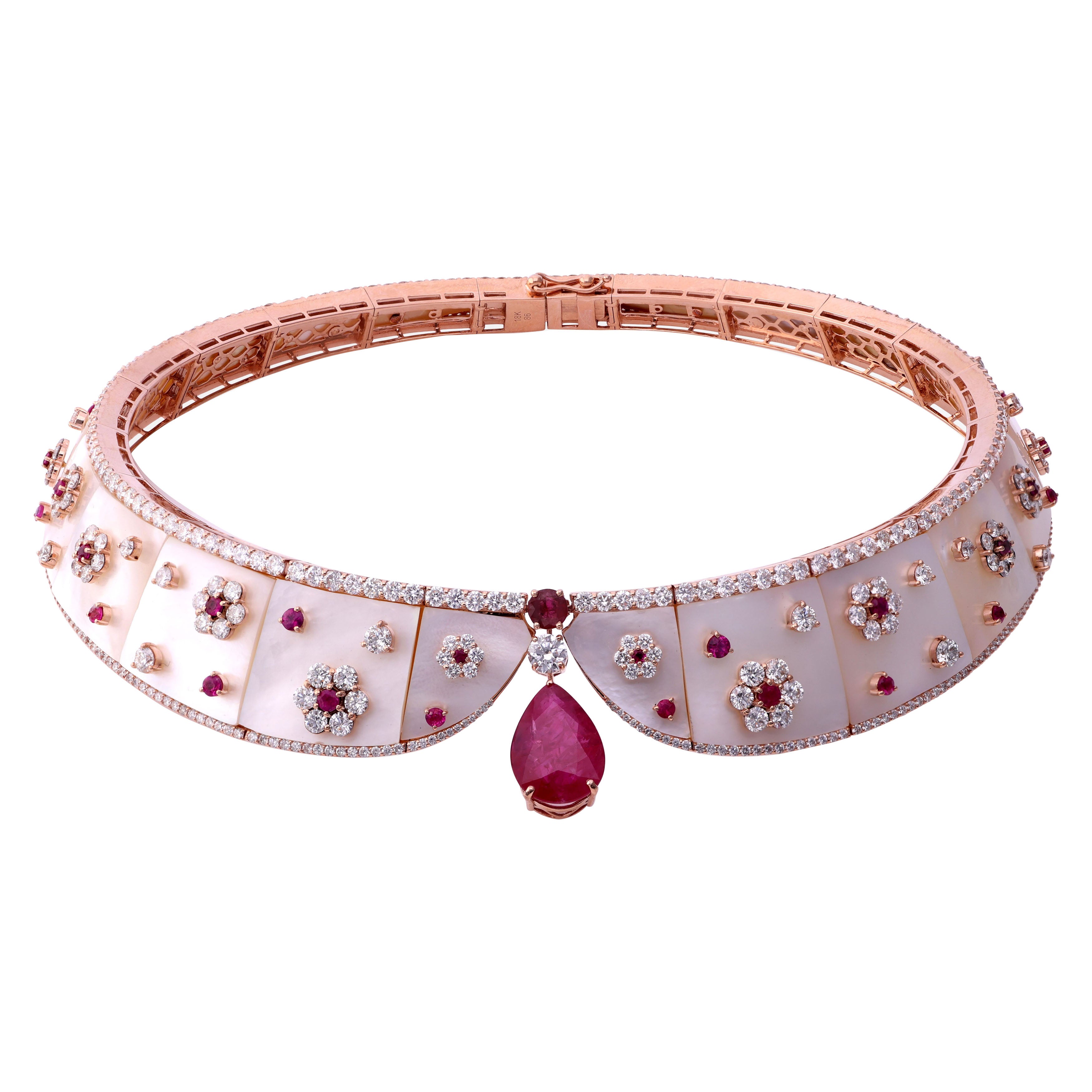Spectrum Jewels Choker Necklaces