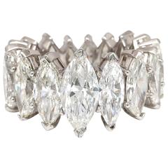16.50 Carat Diamond Platinum Wedding Band Ring