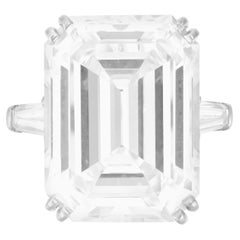 GIA Ct. 10 ct Total Weight Emerald Cut Diamond ring