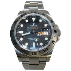 Used Rolex Stainless Steel Explorer II Wristwatch