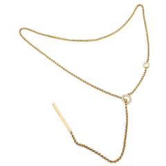 Piaget Possession Diamond Lariat Long Yellow Gold Necklace