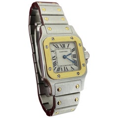 Cartier Santos Galbée ref 1567 Two-Tone Gold & Steel 24mm Quartz Ladies' Watch