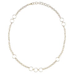 Series Fireball Hoop 14K Gold Chain