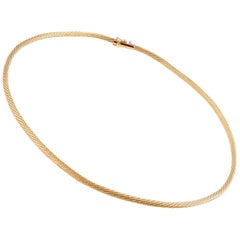 10 Karat Yellow Gold Omega Necklace