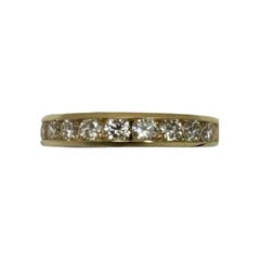 Eleganza della fascia in oro 18 carati con diamanti VS da 0,98 carati