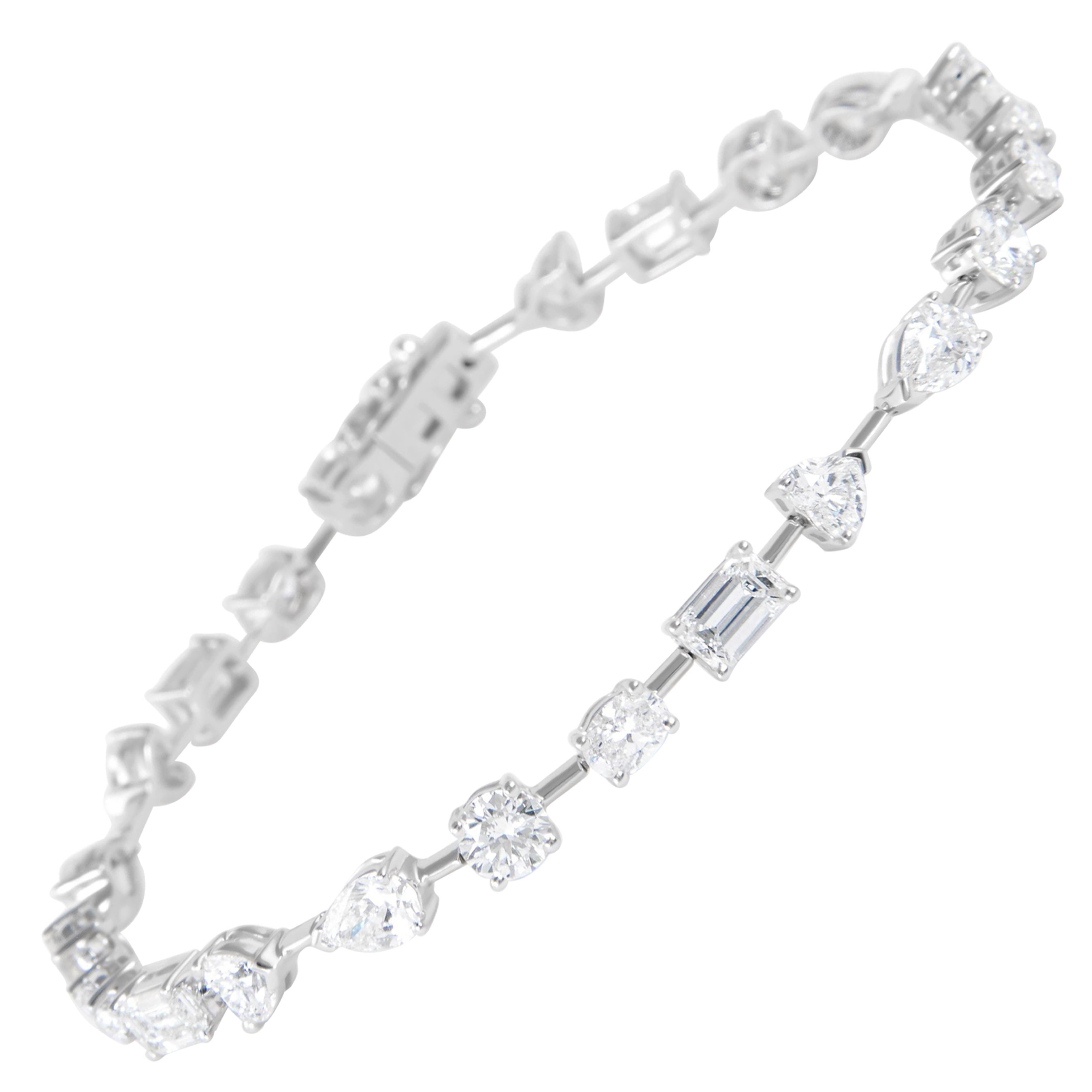 Alexander Beverly Hills Bracelet multi diamant de 7,21ct en or blanc 18k en vente