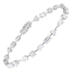 Alexander Beverly Hills Bracelet multi diamant de 7,21ct en or blanc 18k