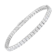 Alexander Beverly Hills 10.95ct Radiant Diamond Tennis Bracelet 18k White Gold